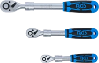 Racsnis kulcs készlet | kihúzható | 6,3 mm (1/4") - 10 mm (3/8") - 12,5 mm (1/2") | 3 darabos