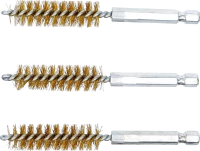 Sárgarézkefe | 13 mm | 6,3 mm (1/4") | 3 darabos