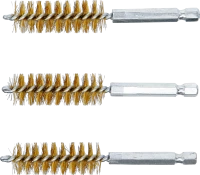 Sárgarézkefe | 16 mm | 6,3 mm (1/4") | 3 darabos