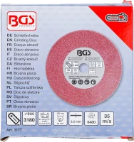 Csiszolókorong | a BGS 3180-hez | Ø 100 x 3,2 x 10 mm