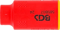 VDE dugókulcs hatszögletű | 10 mm (3/8") | 7 mm
