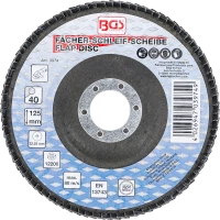 Legyező alakú csiszolótárcsa | Ø 125 mm | K 40
