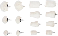 Polírozó készlet | 6,3 mm (1/4") | 14 darabos