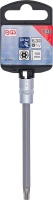 Behajtófej | Hossz 100 mm | 6,3 mm (1/4") | T-profil (Torx) T30 furattal