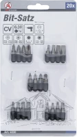Behajtófej készlet | külső hatszögletű 6,3 mm (1/4") | 20 darabos