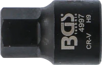 Féknyereg kulcs | Belső hatszögletű | extra rövid | 9 mm