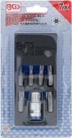 Csavarhúzó-behajtófej készlet | Külső hatszögletű 10 mm (3/8") | T-profil (Torx) | 7 darabos