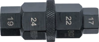 Motorkerékpár speciális betét | 10 mm (3/8") | 17 - 19 - 22 - 24 mm