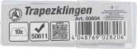 Trapézpenge-készlet | a BGS 50611, 50614-hez | 10 darabos