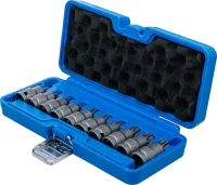 Levegős dugókulcskészlet | 12,5 mm (1/2") | T-profil (Torx) T20 - T70 | 10 darabos