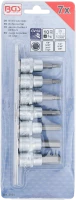Behajtófej-készlet | 10 mm (3/8") | Belső hatszögletű 1/8" - 3/8" | coll méretek | 7 darabos