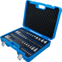 Behajtófej- és dugókulcs-készlet | E-profil / T-profil (Torx) / T-profil (Torx) furattal / TP-profil (Torx plus) | 60 darabos