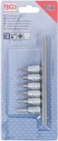 Behajtófej-készlet | 6,3 mm (1/4") | Belső hatszögletű 1,5 - 6 mm | 6 darabos