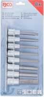 Behajtófej-készlet | 12,5 mm (1/2") | Belső hatszögletű 5 - 13 mm | 8 darabos