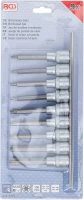 Behajtófej-készlet | 12,5 mm (1/2") | T-profil (Torx) | 9 darabos
