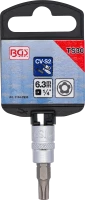 Behajtófej | 6,3 mm (1/4") | TS-profil (Torx Plus) TS30 furattal