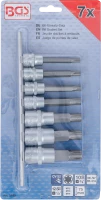 Behajtófej-készlet | 10 mm (3/8") / 12,5 mm (1/2") | Ékprofil (RIBE) M6 - M14 | 7 darabos