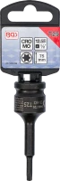 Levegős dugókulcs | Hossz 75 mm | 12,5 mm (1/2") | T-profil (Torx) T25