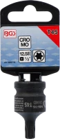 Levegős dugókulcs | Hossz 42 mm | 12,5 mm (1/2") | T-profil (Torx) T45