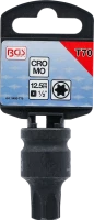 Levegős dugókulcs | Hossz 42 mm | 12,5 mm (1/2") | T-profil (Torx) T70