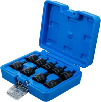 Levegős dugókulcskészlet | 12,5 mm (1/2") | T-profil (Torx) T20 - T70 | 9 darabos