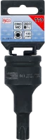 Levegős dugókulcs | Hossz 100 mm | 20 mm (3/4") | T-profil (Torx) T70