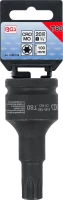 Levegős dugókulcs | Hossz 100 mm | 20 mm (3/4") | T-profil (Torx) T80