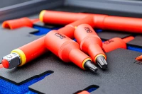 Műhelykocsi-betét 2/3: VDE-behajtófej készlet | 12,5 mm (1/2") | T-profil (Torx) T20 - T55 | 10 darabos
