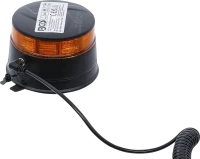 Akkus forgó jelzőfény| sárga | mágnessel | 12 V / 24 V | Ø 130 mm