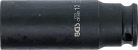 Levegős dugókulcs hatszögletű, mély | 6,3 mm (1/4") | 13 mm