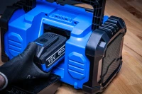 Akkumulátoros DAB rádió | hibrid | 18 V és 230 V | akkumulátor nélkül
