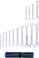 Villáskulcskészlet | extra lapos | 6 - 22 mm, 1/4" - 3/4" | 14 darabos