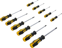 Csavarhúzó készlet | T-profil (Torx) furattal | T6 - T40 | 11 darabos