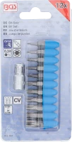 Behajtófej készlet | Külső hatszögletű 6,3 mm (1/4") | T-profil (Torx) | 11 darabos