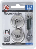 Mágnes-kampó | kerek | Ø 34 mm | 2 darabos | 3,5 kg