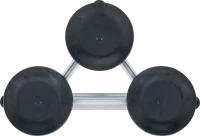 Szívókorong, tripla | alumínium | Ø 115 mm