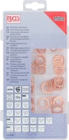 Tömítőgyűrű-készlet | Vörösréz | 150 darabos