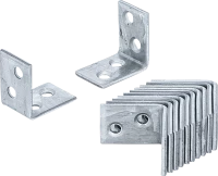 Sarokvas | 25 x 25 x 15 mm | 12 darabos