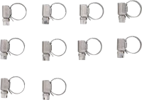 Tömlőbilincs | INOX | 10 x 16 mm | 10 darabos