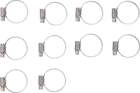 Tömlőbilincs | INOX | 25 x 40 mm | 10 darabos