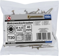 Univerzális csavarok | T-profil (Torx) T20 | 4,0 x 40 mm | 150 db