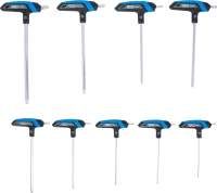 T-fogantyús kulcskészlet | T-profil (Torx) T10 - T50 | 9 darabos