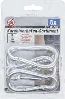 Karabiner készlet | 8 x 80 mm | 5 darabos