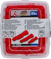 Üreg-dübel készlet | Ø 6 - 10 mm | 85 darabos