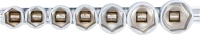 Dugókulcskészlet, hatszögletű | 12,5 mm (1/2") | 20 - 32 mm | 7 darabos