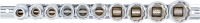Dugókulcskészlet, tizenkétszögletű | 12,5 mm (1/2") | coll méretek | 10 darabos