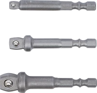 Fúrógép-billentő adapter készlet | Külső hatszögletű 6,3 mm (1/4") | 3 darabos