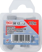 Tartalék menetes betétek | M12 x 1,0 mm | 10 darabos