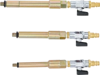 Sűrítettlevegő-adapter készlet izzógyertya-furatokhoz | M8 x 1,0, M10 x 1,0, M10 x 1,25 | 3 darabos
