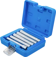 Dugókulcskészlet, hatszögletű, extra mély | 10 mm (3/8") | 8 - 14 mm | 5 darabos